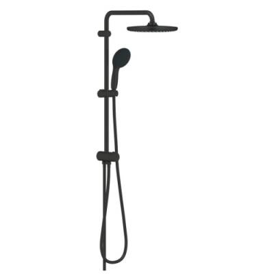 Grohe Tempesta System 250 Duvar Bağlantılı, Divertörlü Duş Sistemi Mat Siyah - 269802431 - 1